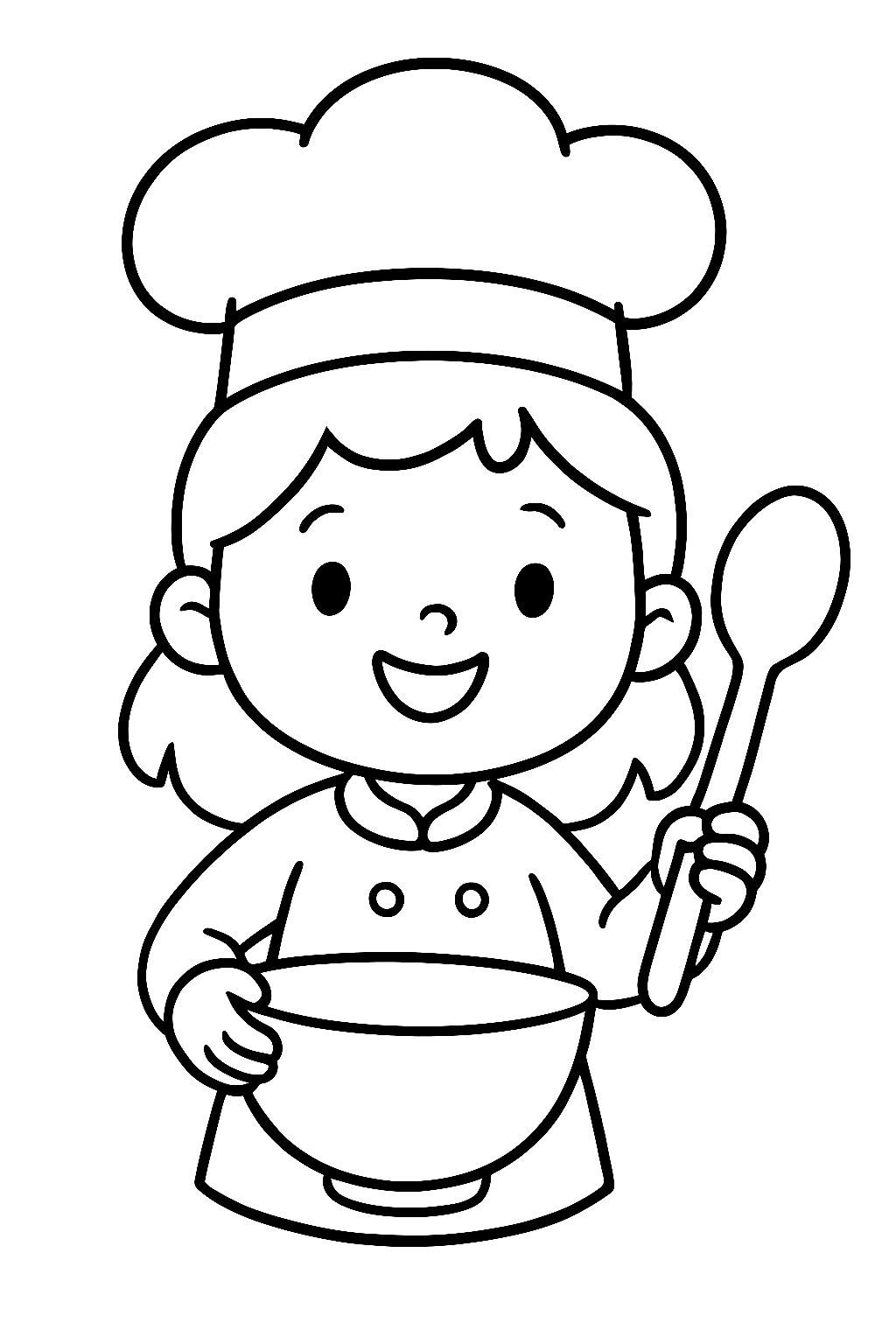 멋진 요리사 색칠공부 도안