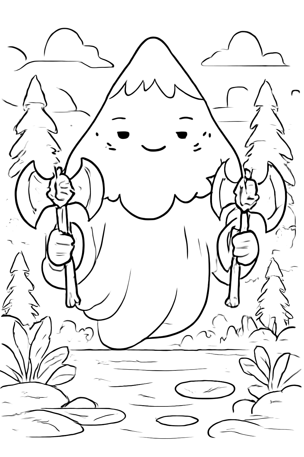 연못의 산신령