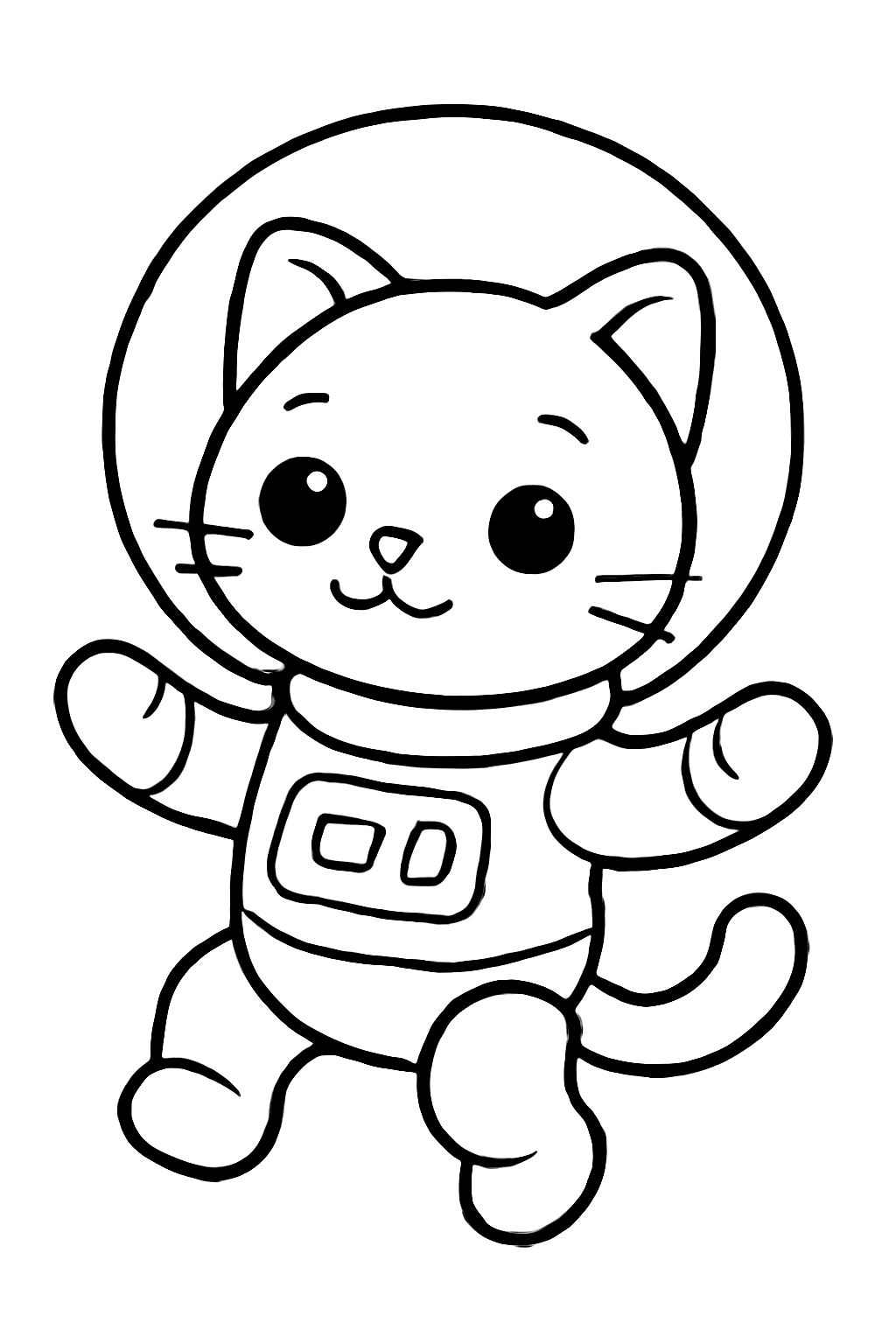 우주복 아기 고양이